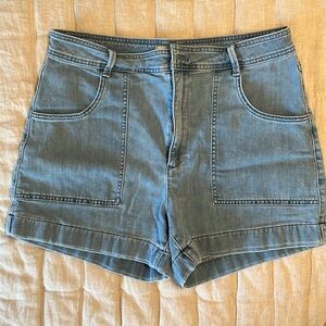 {Madewell} High Rise Cuffed Denim Short 31 NWT